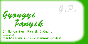 gyongyi panyik business card